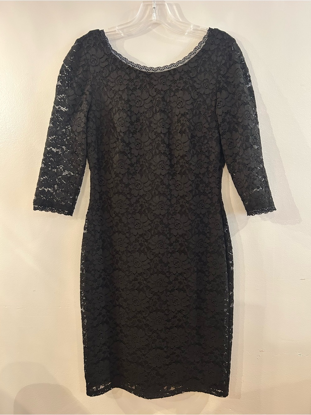 Eliza J Black Floral Lace Romantic Chic cocktail Dress
